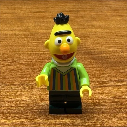 LEGO Bert Sesame Street Character Minifigure Figure - Plastic Collectible