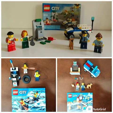 Lego City Police Sets 60136 60241 60126 Almost Complete Includes Manuals