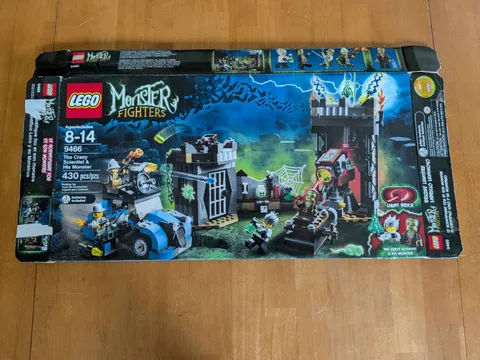 LEGO 9466 Empty Box Only Monster Fighters Crazy Scientist Retired 2012