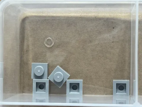 LEGO Parts - Light Bluish Gray Plate 1 x 1 - No 3024 - QTY 5