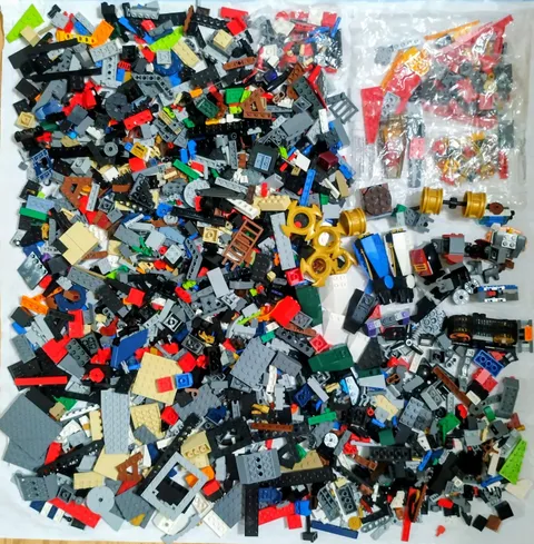 LEGO Small Pieces Bulk Lot Bricks Plates, Screens, Axles, Few Sealed Packages