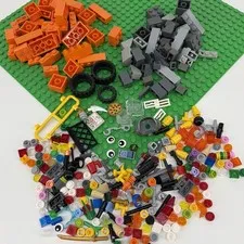 LEGO Random Parts Pieces Building Plate Blocks Studs Caps Bulk Lot See Photo