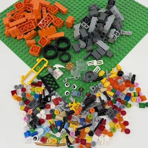LEGO Random Parts Pieces Building Plate Blocks Studs Caps Bulk Lot See Photo