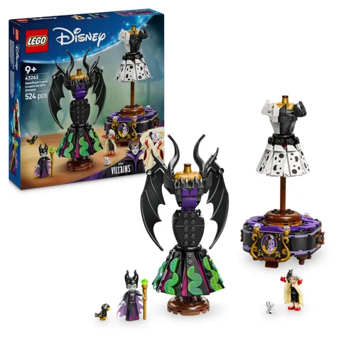LEGO   Disney Abiti di Malefica e Crudelia De Mon - Giochi Fantasy per Bambine e
