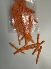 Lego Ninjago Orange Katana Sword Lot (Count 25)