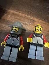 Lego Knight Minifigure Castle Kingdom Vintage Used Good Condition X 2