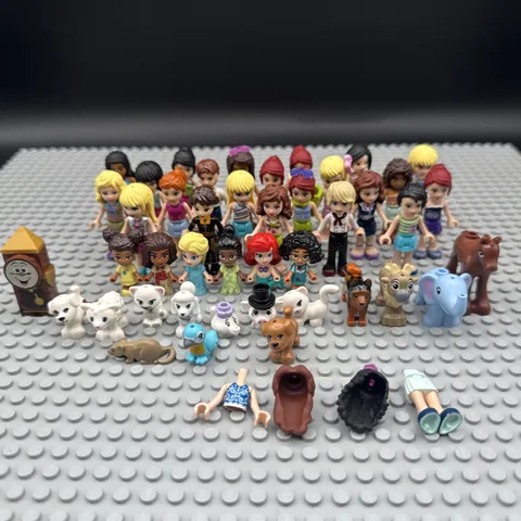 Lego Friends Minifigure Lot Of 43 Princess Animals Disney Etc Look