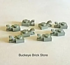 LEGO 8 - Light Gray 1x1 Plate Modified With Clip Horizontal 
