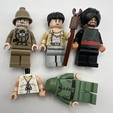 LEGO Indiana Jones Minifigure Lot x5 Raiders Of The Lost Ark Minifigures NEW