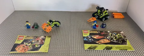Lego 8956 8958 Lot 2 Power Miners Sets Stone Chopper & Granite Grinder
