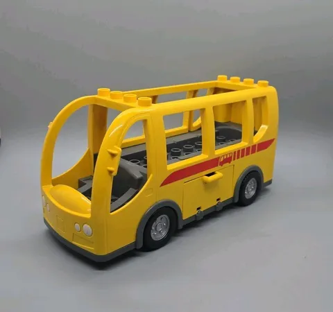 Lego Duplo 4 Passanger Yellow School Bus 