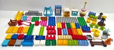 LEGO DUPLO Mixed Lot Bricks Figures Baseplates Specialty & More! + BONUSES