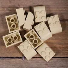 LEGO 6215 Tan Slope Curved 3x2 with 4 Studs Qty 12