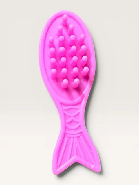 PINK Brush Fish Hairbrush My little Pony Barbie Doll replacement Clone Bratz