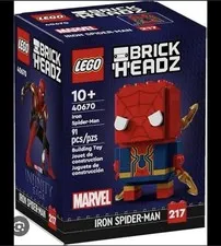 LEGO BrickHeadz Marvel Iron Spider-Man 40670 91-Piece Set