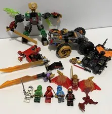 Lego Ninjago Misc Assorted Lot Incomplete miscellaneous w/ Mini Figures 1.5 lbs