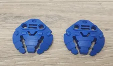 Lego 41662 Blue Bionicle Weapon 5 x 5 Shield with Triple Blasters Piece Lot Of 2