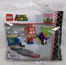 LEGO Super Mario 30702 Mario Kart Toad Pit Crew 39 Piece Set New Sealed