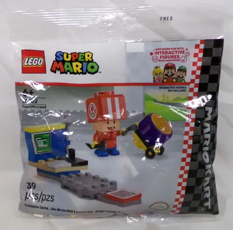 LEGO Super Mario 30702 Mario Kart Toad Pit Crew 39 Piece Set New Sealed