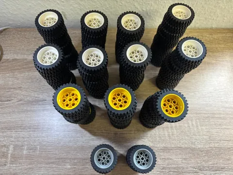 Lego 118 x Tyres with Rim Wheel 30mm D. x 13mm 13x24 2695c01