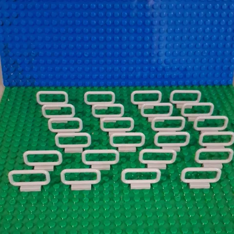 LEGO Bar 1 x 4 x 2 Fence In Light Grey. Lot Of 20