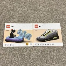 Lego Instruction Booklet Manual ONLY - Lot Of 2 - Nike Air Max 95 - 43025