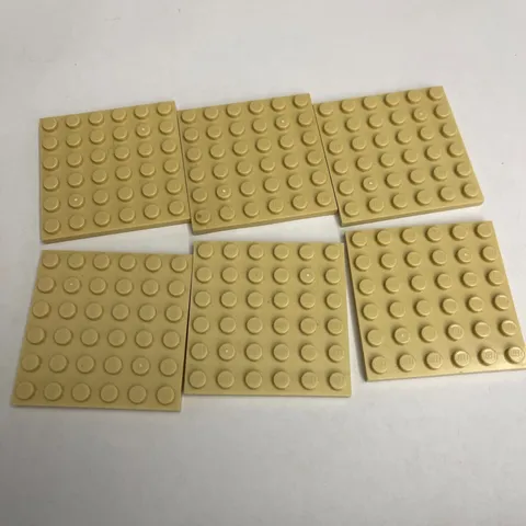 Lego 3958 Beige Replacement Parts Pieces Lot of 6