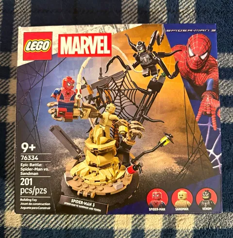 | BOX and MANUAL ONLY | LEGO Marvel 76334 Spider-Man vs Sandman Spider-Man 3