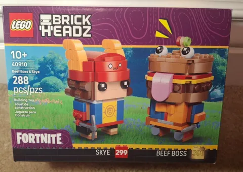 Lego 40910 Fortnite BrickHeadz Beef Boss & Skye 288 pcs Sealed In Box