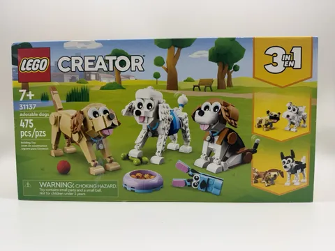 LEGO CREATOR 3in1 Adorable Dogs Set 31137, 475pcs, 7+, Box