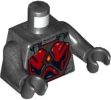 LEGO® Part 973pb4504c01 - Torso SW Armor with Red and Black Plates (Gar Saxon)