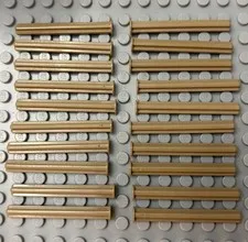 LEGO 20-piece Dark Tan Technic, Axle 5L with Stop FREE SHIPPING