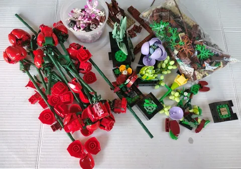 Lego Botanical Parts and pieces lot loose incomplete 40460 10309 10281