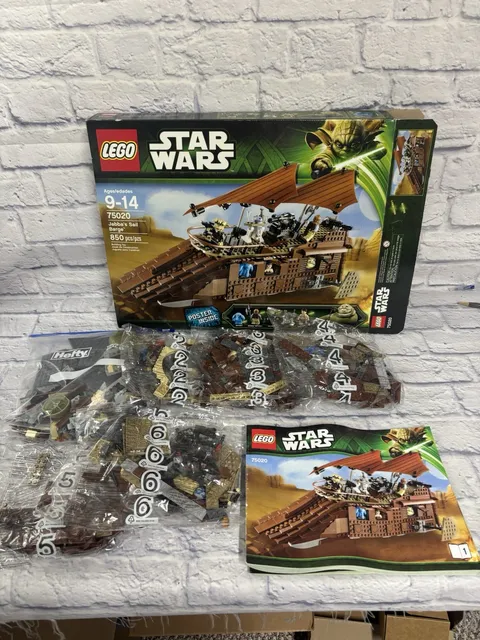 LEGO Star Wars: Jabba's Sail Barge (75020) 98% Complete Read Description RETIRED