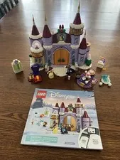 Lego Disney Princess Belle's Castle Winter Celebration 43180 w/Minifig & manual