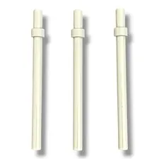 LEGO Part 63965 Dark Bluish Gray (3pcs) Bar 6L with stop ring shaped