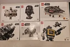 Lot Of 6 Lego Manuals- Star Wars & Transformers