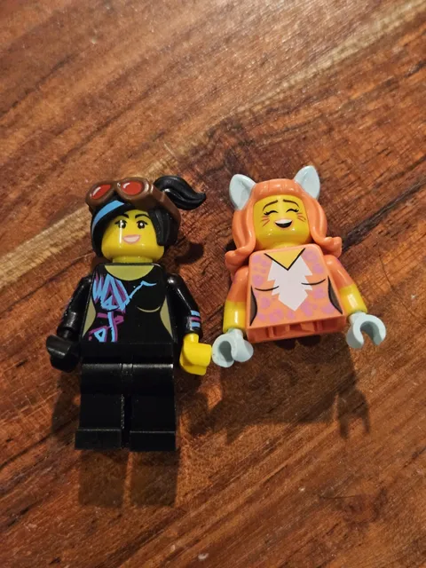 LEGO Minifigure Lucy Wyldstyle tlm103 LEGO Movie 2 Minifig And Kitty Pop Top