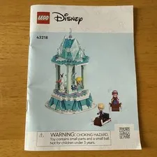 LEGO Disney Princess Anna and Elsa's Magical Carousel (43218) Manual ONLY