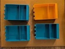 Lego Duplo Yellow And Blue Bookshelves (4)