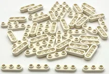 Lego 50 New White Plates Round 1 x 3 with Open Studs Pieces