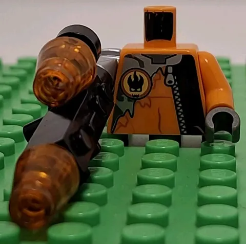 Lego Torso With Arms & Weapon For Minifigure Fire Arm Loose Arm