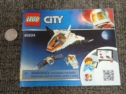 LEGO City 60224 Space Port Manual Only Satellite Service Mission 