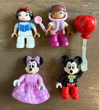 Lot of 4 Disney Lego Duplos Toys Mickey, Minnie, Doc McStuffins, Snow White