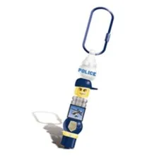 NEW!LEGO Police Key Chain W/Pen Bead Elements #4274281 Carabiner Key Chain #3817