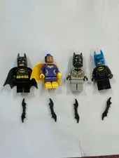 LEGO Batman Movie Minifigure Lot 4x Figures Batgirl Raging Batsuit Blue Cowl