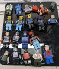 12 Lego Figures Plus Parts