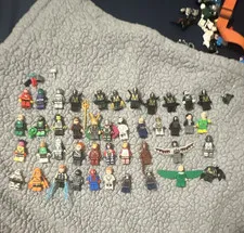 Lego mini figures marvel and dc lot of 44