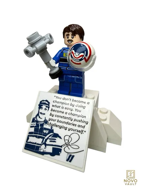 LEGO Icons Nigel Mansell Minifigure w/Trophy, Helmet+display Stand Twn519 10353