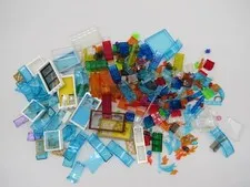 Lego bulk  mostly transparent blocks and windows 11 oz